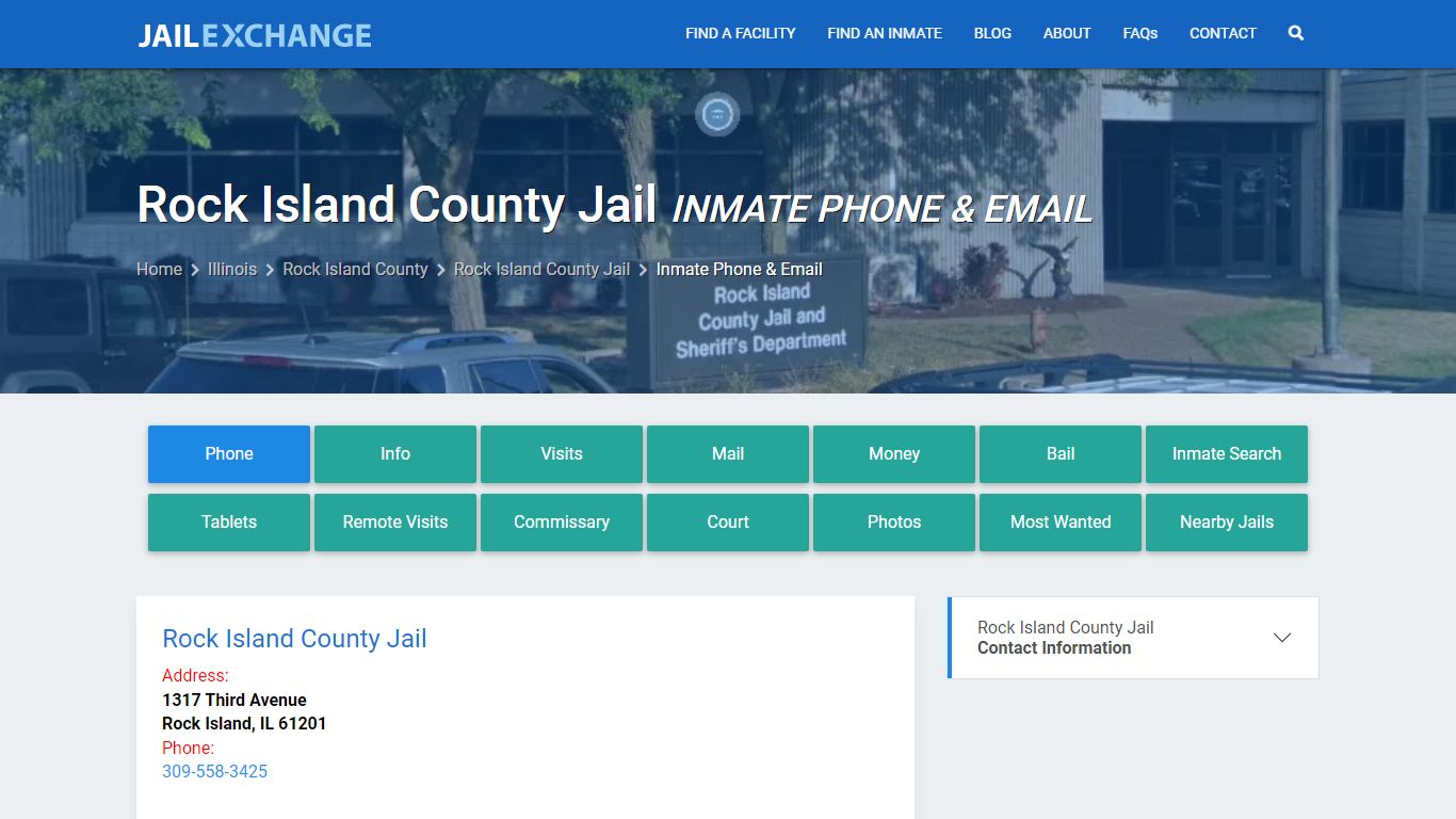 Inmate Phone - Rock Island County Jail, IL - Jail Exchange