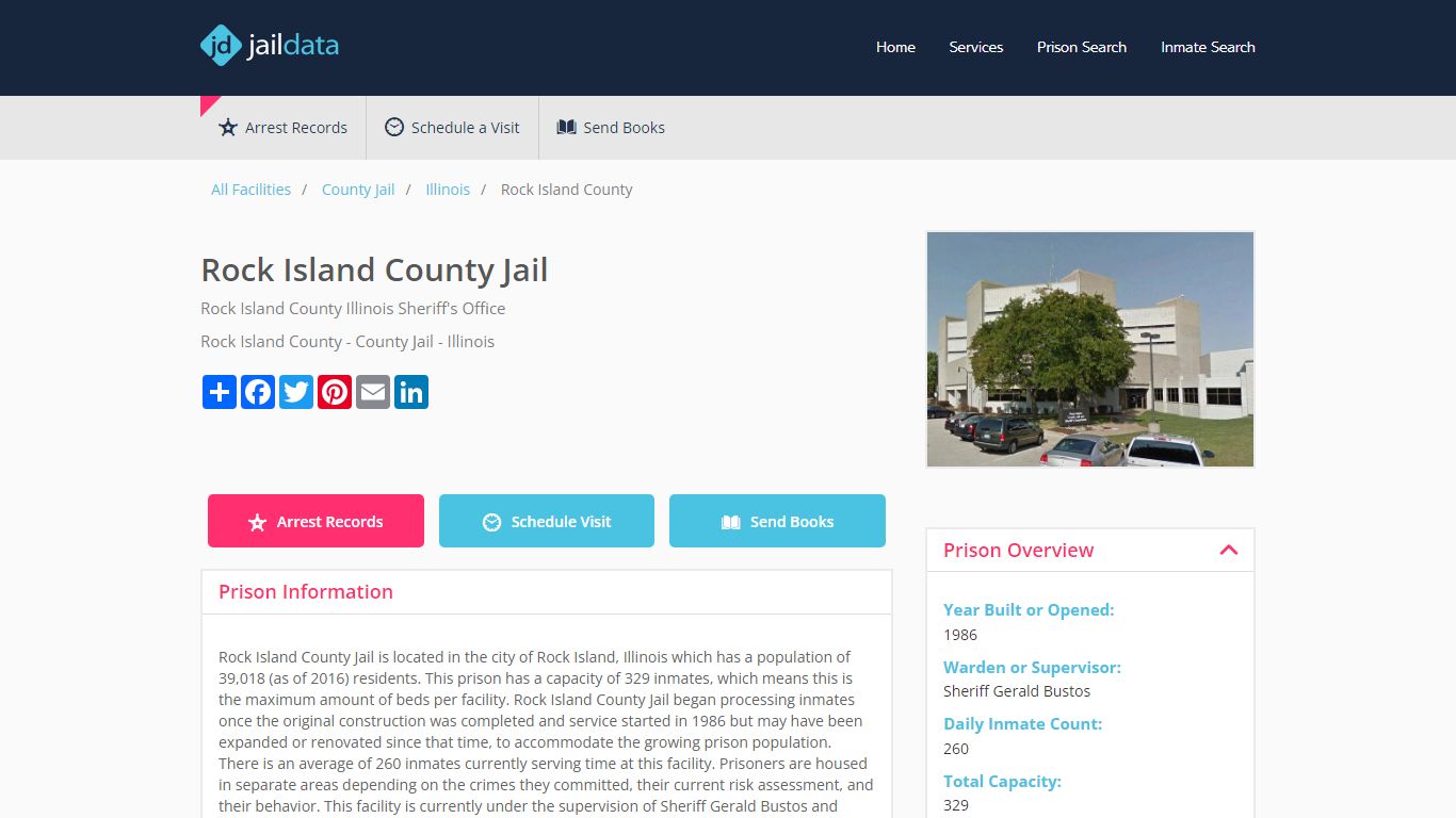 Rock Island County Jail Inmate Search and Prisoner Info - Rock Island, IL